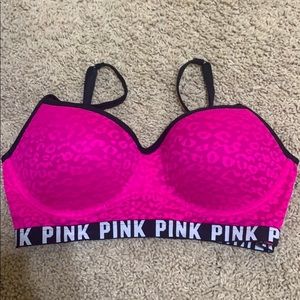 Pink leopard brallete/sports bra